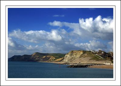 Looking west from West Bay, Dorset