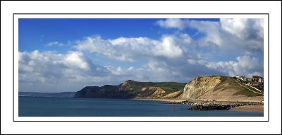 Westward panorama, West Bay, Dorset