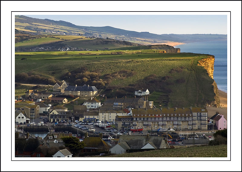Looking down on the harbour, West Bay, Dorset