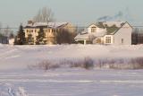 Ministry of Natural Resources staff house (left) and private residence