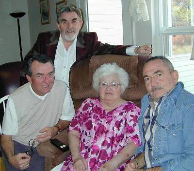 Mom with three of four sons