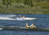 Speedboaters July 4th on the Snake River near Hagerman