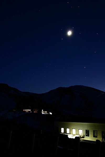 At mountain hut