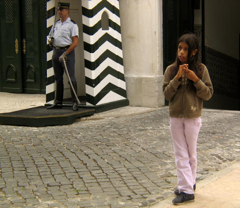 The Sentry and the Girl, Lisbon, Portugal 2004