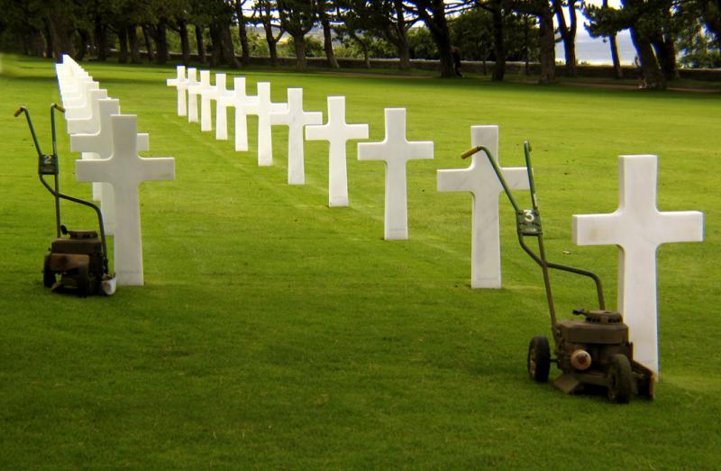 At Ease, United States Military Cemetery, Omaha Beach, St. Laurent, France, 2004