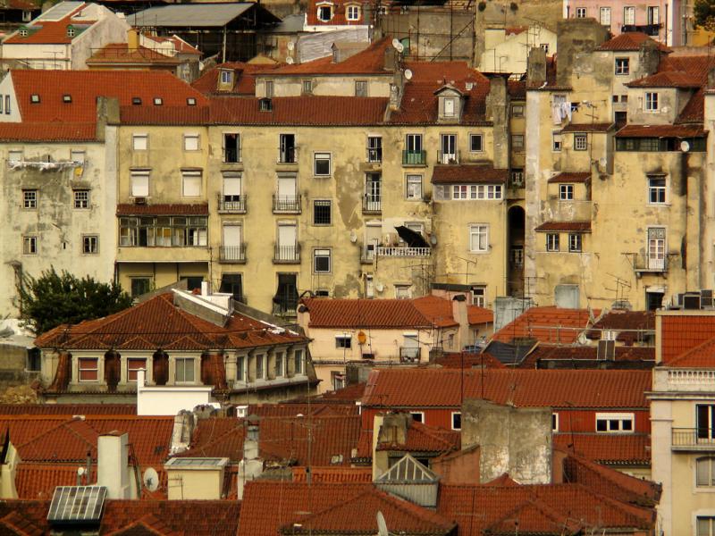 A slice of Baixa, Lisbon, Portugal, 2004
