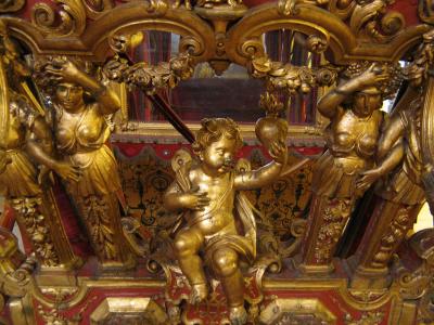 Baroque detail, National Coach Museum, Belem, Portugal, 2004