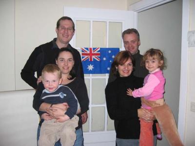Australia day with Lucy, Jed, Sphie and Rebecca