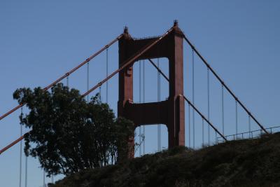 Golden Gate's north tower