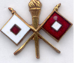 The Crossed Flags - USA Signal Corps Emblem