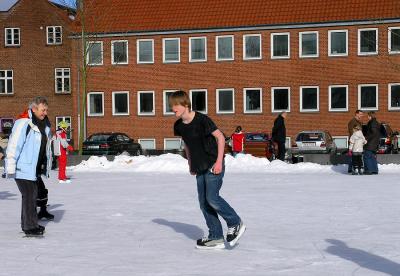 Children and Adult  enjoy Skating