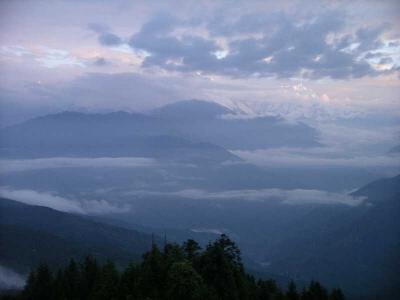 View From Poon Hill, Ghorapani At Dawn