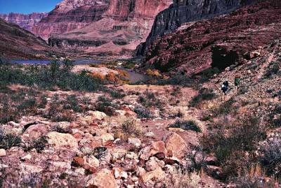 Hiking at Tanner Rapids