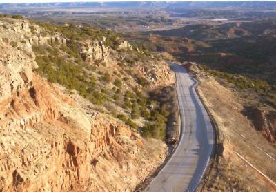 Palo Duro Canyon on US HWY 207 at Claude, Texas.