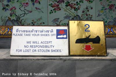 Ha! No wonder shoes are so cheap in Bangkok!