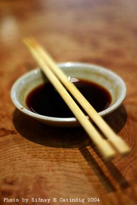 Chopsticks and soy