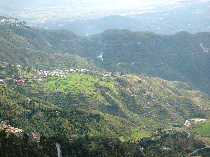 View from atop Mussoorie