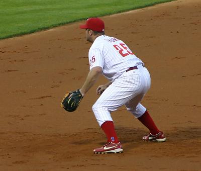Jim Thome in the field