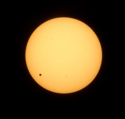 Venus Transit Across the Disc of Sun