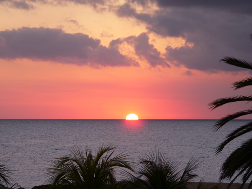 The Sunset in Curacao