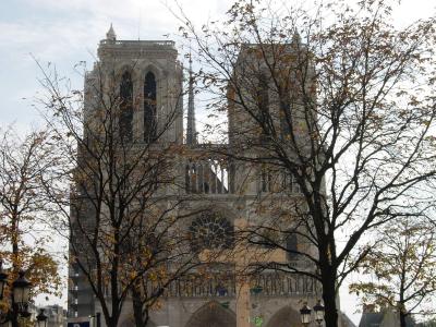 The famous west front of Notre-Dame.