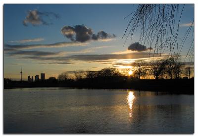 Sunset over Ashbridge's Bay