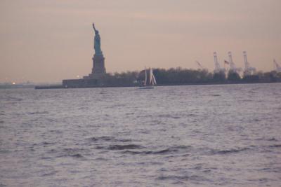 Harbour and Statue of Liberty, NY