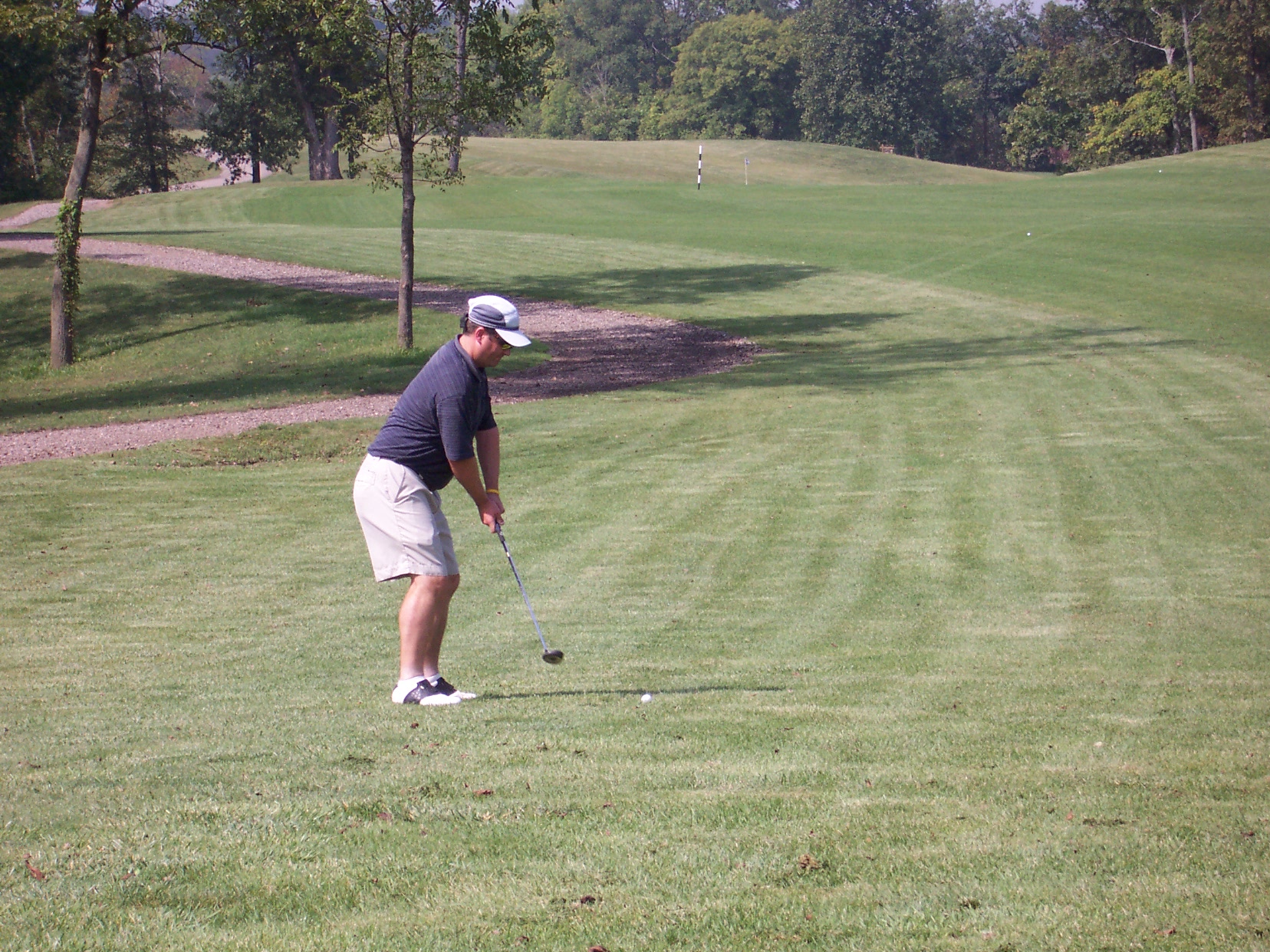 Scott Newell rips one on 18