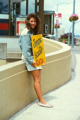 Scooter Rental Girl Victoria BC 1988