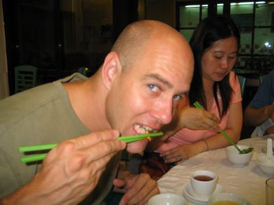 Eating a Silk Worm