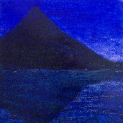 Blue Landscape, 13 x 13