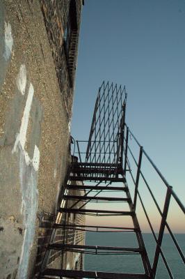 climbing up to the roof