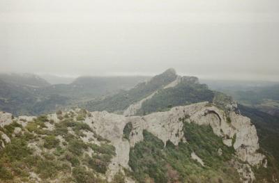 looking south from peyrepertuse
