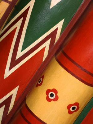 pillars inside church of the holy blood