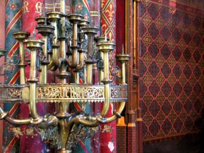 candle stick in cathedral