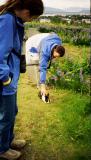 Jim sees wildlife ... Jim touches wildlife