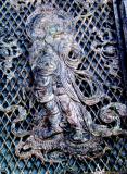 Temple Gate Metal Portrait of Krishna