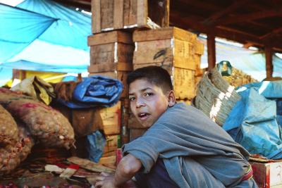 Boy in the market in Thimpu