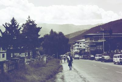 Bustling downtown Thimpu
