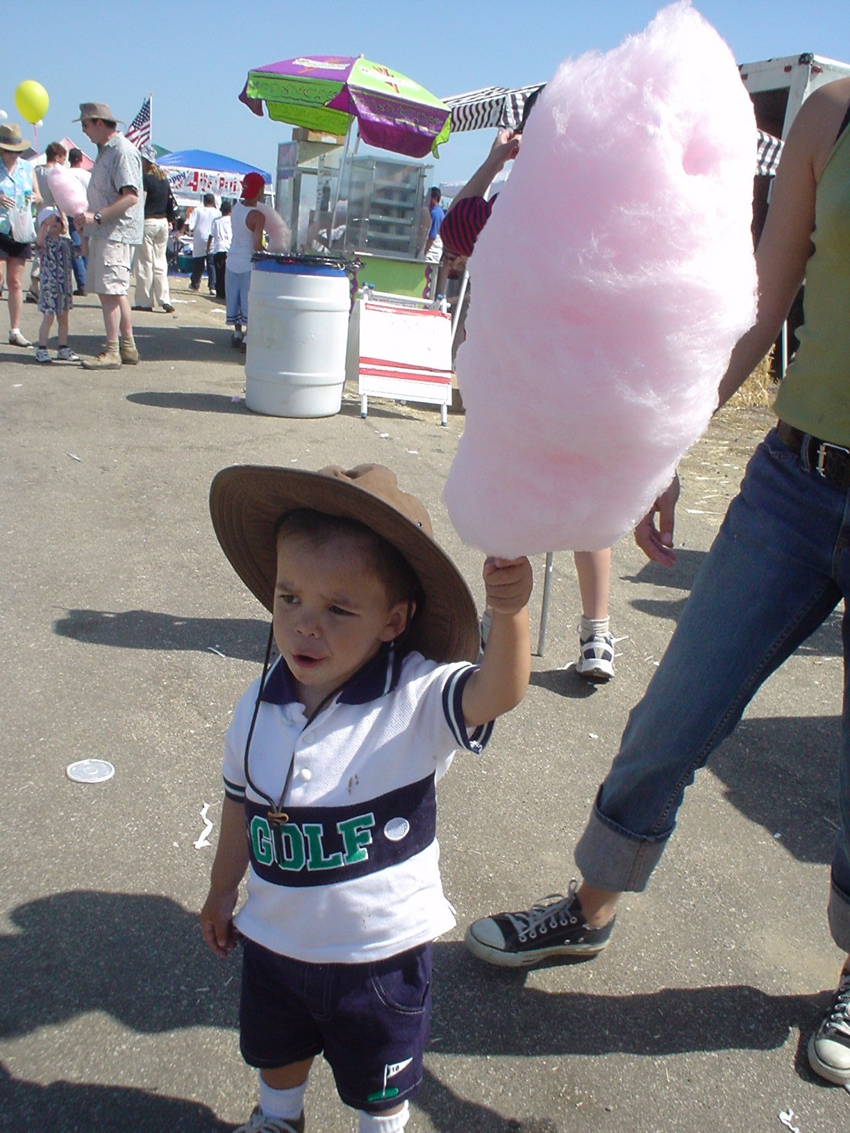 At a car show with Kenyas cotton candy