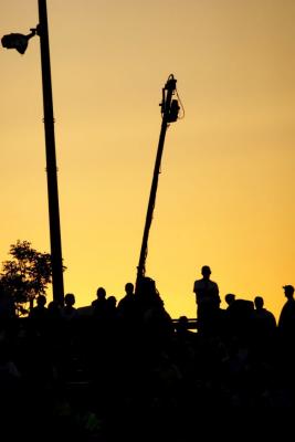 Camera Boom At Sunset