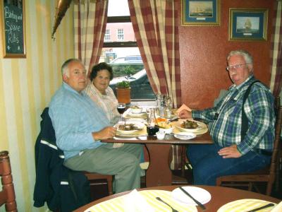 Roger, Glenda & Bill enjoy a meal