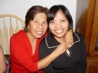 Nita and Luming at Grace's birthday, 02 October 2004