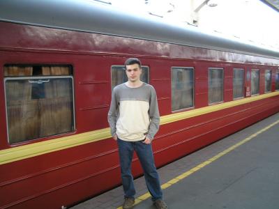 Our train to St. Petersburg