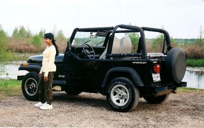 Smitha with my Wrangler
