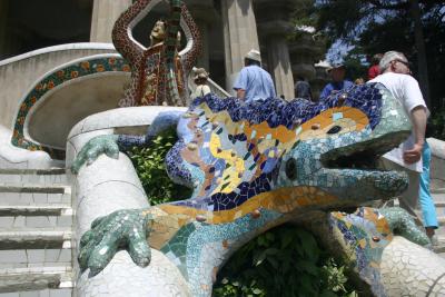 The dragon of Guell Park