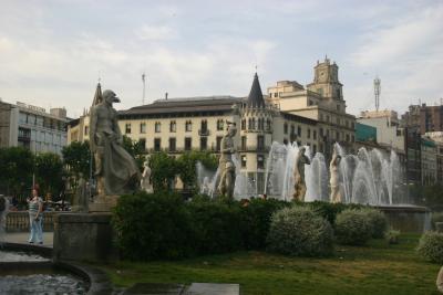 Fountains in Catalunya Square