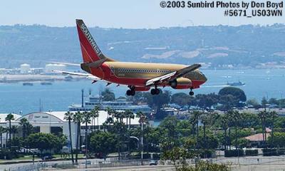 Southwest Airlines B737-7H4 N747SA aviation stock photo #5671