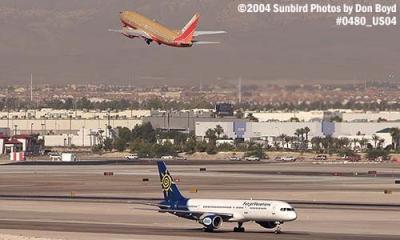 Southwest Airlines B737-7H4 N778SW and Trans Meridian B757-200 N708TW aviation stock photo #0480