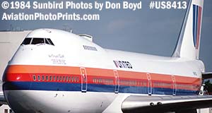 1984 - United B747-122 N4712U The Original Eight aviation stock photo #US8413
